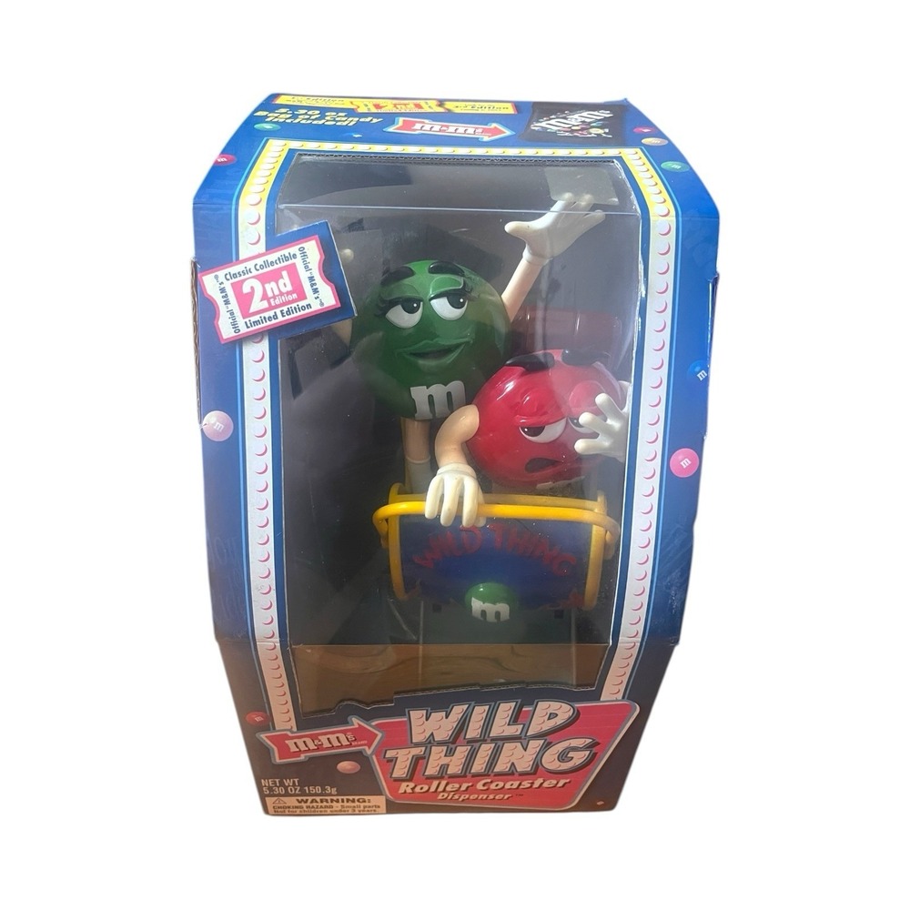 Vintage M&M Dispenser Wild Thing Rollercoaster Limited Edition